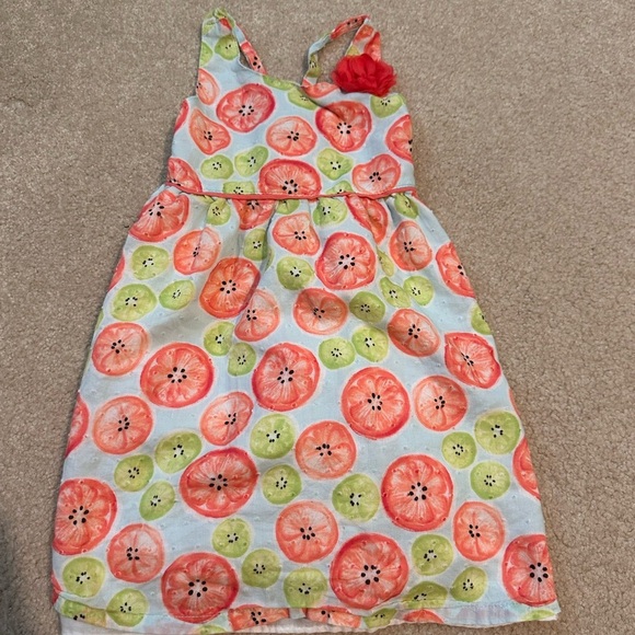 🍒🍒 3/7 BUNDLE Penelope Mack Pink and Orange Girls Sundress - Picture 2 of 6